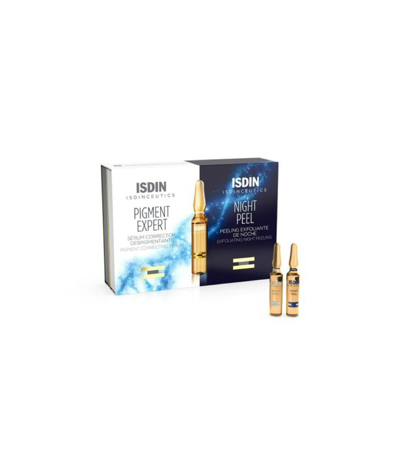 Isdin Ampoule Pigment Expert day & Night Peel package Dr Brands