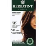 Herbatint D5 Permanent Haircolor Gel, 5D Light Golden Chestnut