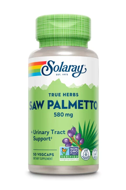 سولاراي البلميط المنشاري ( ساو بالميتو) 580 ملغم solaray Saw Palmetto Berry