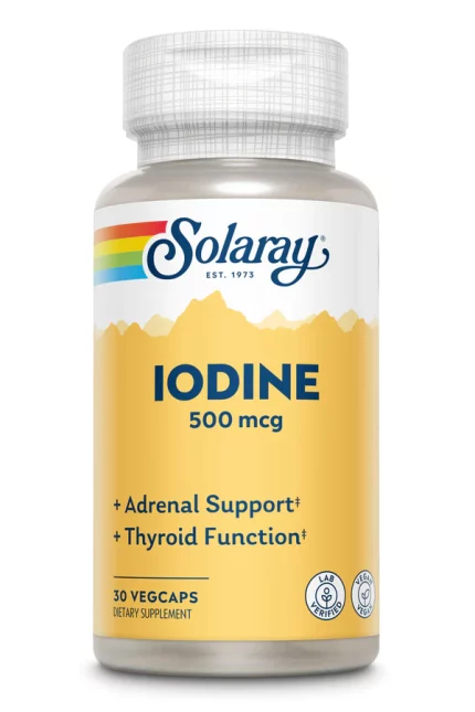 سولاراي يوديد البوتاسيوم Solaray Iodine (as Potassium Iodine) 500mcg