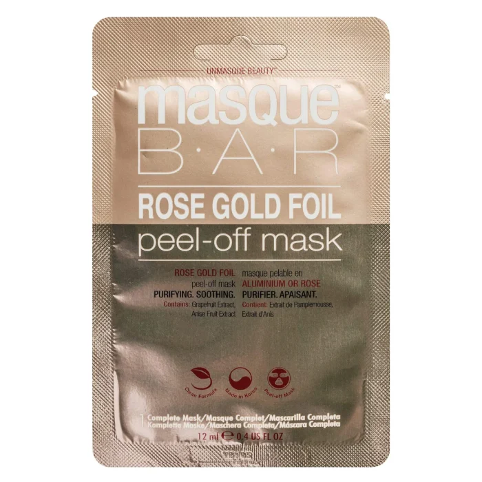Masque BAR Gold Rose Foil Peel-Off Mask – Sachet 12 ML