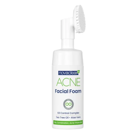 NOVACLEAR ACNE FACIAL FOAM 100ML رغوة التنضيف من نوفاكلير للبشرة المعرضة لحب الشباب