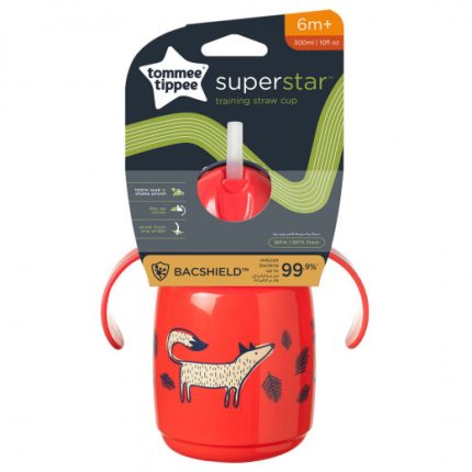 Tommee Tippee Superstar Training Straw Cup 6m+ 300ml – Red