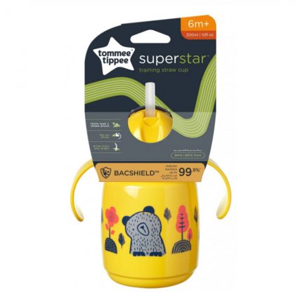 Tommee Tippee Superstar Training Straw Cup 6m+ 300ml – Yellow