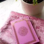 Prayer Carpet Pink + Quran + Rosary